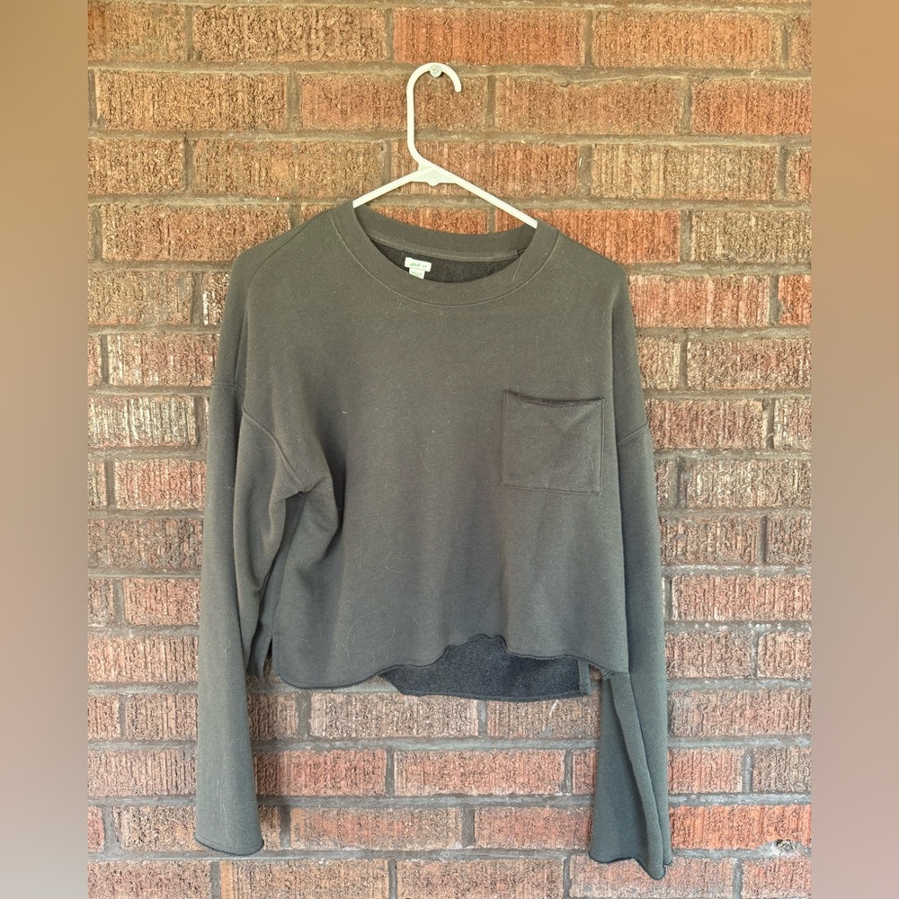 Gray aerie crop top